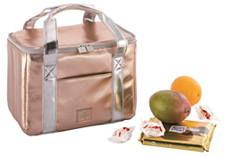 Borsa termica elegante Be Cool oro rosa 29x 18 x 20 cm - borsa per la spesa che raffredda ed è chic con manici ergonomici precio