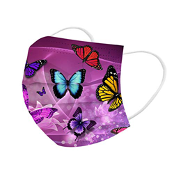 shesuseke 𝙈𝙖𝙨𝙘𝙝𝙚𝙧𝙞𝙣𝙚 𝘾𝙝𝙞𝙧𝙪𝙧𝙜𝙞𝙘𝙝𝙚 Colorate Adulti,50 Pezzi Simpatica Stampa di Cartone Animato Antipolvere Faccia e Getta 3 Strati precio