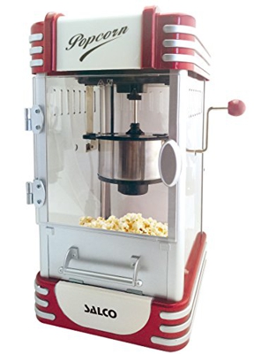 Salco SNP-17 Macchina per popcorn, 300 W, Rosso, Bianco