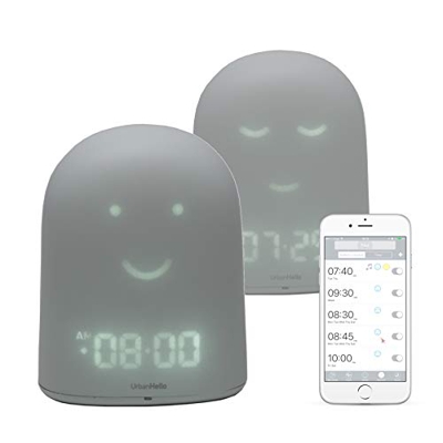 REMI Bianco - Baby monitor + Luce di notte + Sleep trainer + Altoparlante