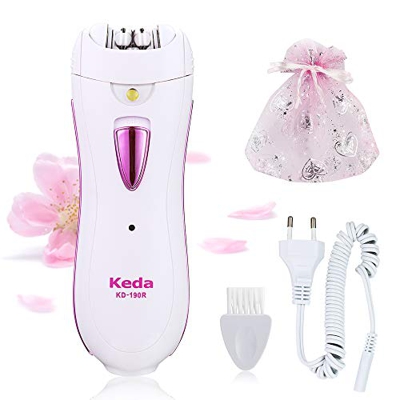 Epilatore elettrico, depilazione viso MIni Donna, trimmer per depilazione cordless per la cura personale, rasoio ricaricabile con luce LED, pinzette t