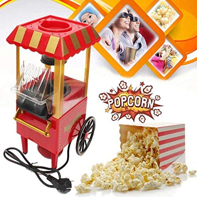 Carretto Macchina Popcorn Senza Olio 1200 W Luna Park Vintage
