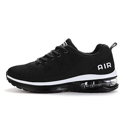 Fexkean Uomo Donna Scarpe da Ginnastica Sportive Sneakers Running Basse Basket Sport Outdoor Fitness Respirabile Mesh(A35White40)