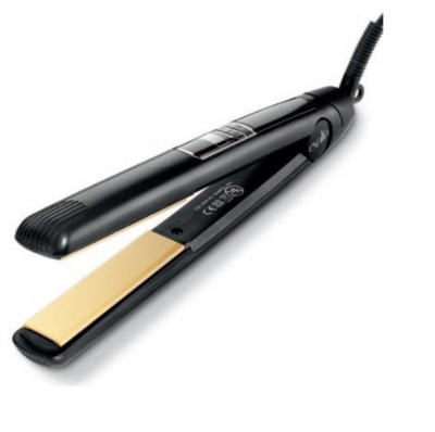 Exalta - Piastra per capelli, in ceramica, colore: nero, 30 W