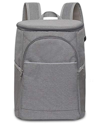 Lemongirl - Zaino da escursionismo con borsa termica isolata, zaino grande da campeggio, unisex, da viaggio, per picnic, pranzo, Uomo, WJ129-LightGray precio