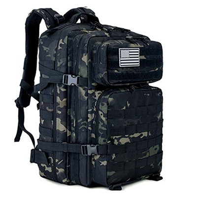 Ssszx, zaino tattico militare da uomo, 45 l, grande tattico militare, zaino Molle attacco assalto, impermeabile, per campeggio, caccia, escursionismo,