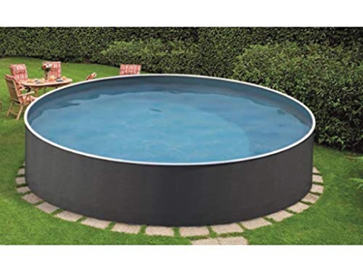 Mountfield AZURO Vario Rattan V2A Piscina in acciaio, Ø 360 x 120 cm, pellicola interna, senza impianto di filtraggio