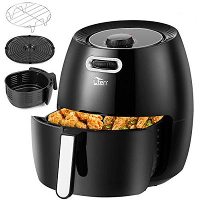 Uten friggitrice ad aria calda, Airfryer per friggere senza grassi 6,5 L, Aerofryer a convezione, friggitrice ad aria calda imposta la temperatura e i