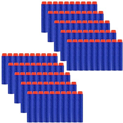 Locisne 100 pz 7,2 cm Refill Darts Soft EVA Foam Bullet Munizioni Pack per Nerf N-Strike Elite Series- Blu (Pallottola EVA 100)