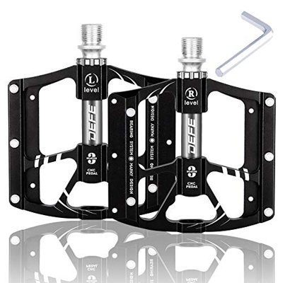 LUROON Pedali Bicicletta, Ultraleggeri Pedali MTB Anti-Slittamento Bici Pedali 9/16" di Alluminio Sealed Cuscinetto per Strada Montagna Bicicletta, BM