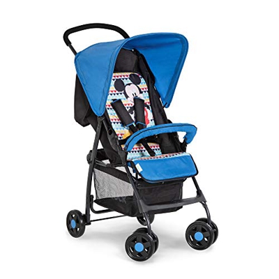 Hauck Sport, Passeggino Leggero 5.9 kg da 0 Mesi a 18 kg, Chiusura Piccola e Semplice, Posizione Nanna, Barra Frontale, Cesto, Tasca Porta Oggetti nel
