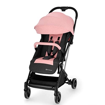 Kinderkraft Passeggino Ultraleggero INDY, Maneggevole, Pieghevole, Impermeabile, Accessori, per Bambini, Rosa