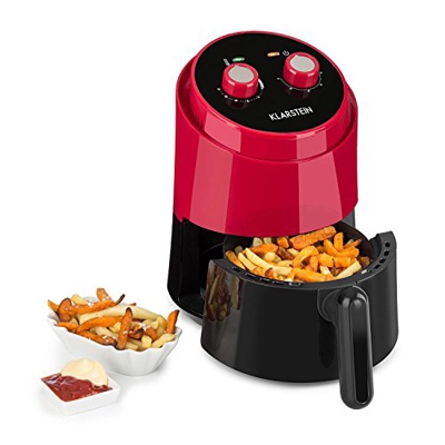 Klarstein Well Air Fry - Friggitrice ad Aria, Frittura senza grassi, Cottura, Griglia, Tostatura, 1230 Watt, piena capacità 1,5 L, Protezione surrisca