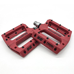 Willyn Pedali antiscivolo super leggeri, per mountain bike, cuscinetto ermetico, trekking, bici da corsa, pedali per bicicletta, con riflettore, Rot características