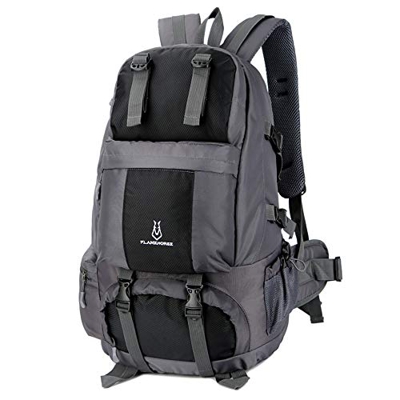 Lixada zaino da trekking impermeabile 50L zaino da trekking con scomparto per scarpe per arrampicata campeggio alpinismo nero