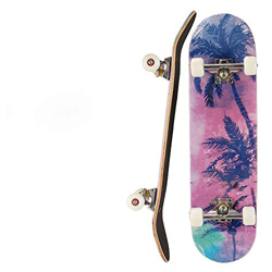YeeWrr Uomini e Donne Principianti 80 cm Professionale Doppio ordito Scooter a Quattro Ruote Spazzola per Adulti Strada Acero Skateboard Sport estremi precio