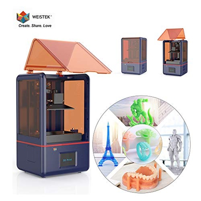 Weistek Stampante 3D LCD Stampante 3D Photocuring UV con matrice parallela Luce UV 405nm, schermo 5.5K 2K, binario lineare doppio asse Z e stampa 4.72