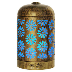 Hianjoo Metallo Diffusore di Aromi 200 ml, Diffusore di Oli Essenziali Ultrasuoni Umidificatore con 7 Colori di Luce e Spegnimento Automatico Senza Ac en oferta