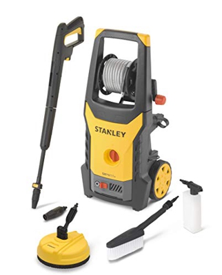 STANLEY SXPW17HPE Idropulitrice ad Alta Pressione con Patio Cleaner e Spazzola Fissa (1700 W, 130 bars, 420 l/h)