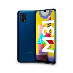Samsung Galaxy M31, Smartphone, Display 6.4" Super AMOLED, 4 Fotocamere Posteriori, 64 GB Espandibili, RAM 6GB, Batteria 6000 mAh, 4G, Dual Sim, Andro precio
