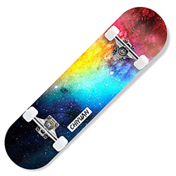 31" x 8" Tavole Complete con Un Kit di Riparazione, 9 Strato Maple Doppiocalcio Skate da Tavolo per Sport Estremi e Esterna, Skateboards per Bambini e precio