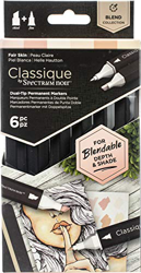 Spectrum Noir Classique Fondersi Marcatore Alcol Doppio Penne Pennino Impostati Pelle Chiara Confezione da 6 - Fair Skin características