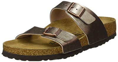 Birkenstock Sandales Sydney Birko-Flor Graceful Taupe, Sandali Donna, 39 EU Étroit