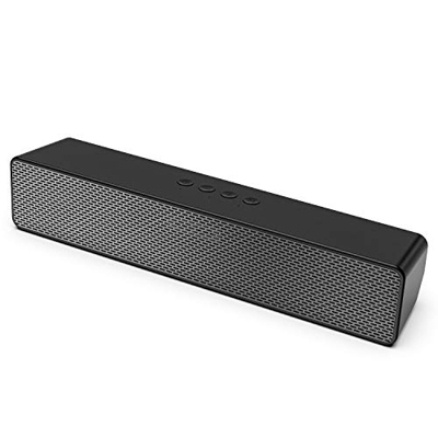 Saiyin, altoparlante Bluetooth per PC, soundbar, stereo, bassi, 11 pollici, 16 W, mini altoparlante soundbar per desktop, PC, laptop, monitor, tablet,