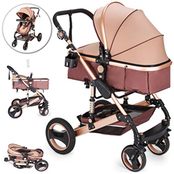 VEVOR Passeggino Portatile Passeggino Pieghevole Passeggino per 0-36 Mesi Bambini Vista alta Carrozzina Sistema di Viaggio Carrozzina Passeggino a 3 R precio