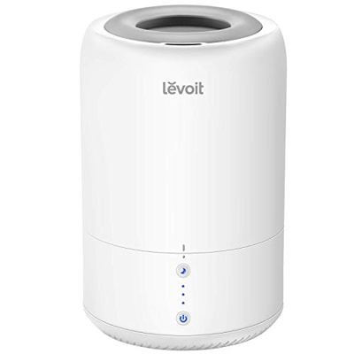 Levoit Umidificatore Ambiente 1800mL, Diffusore Oli Essenziali con Design Riempimento Acqua dal Top, 3 Velocità Regolabili, Nebbia Fredda Ultrasonica,