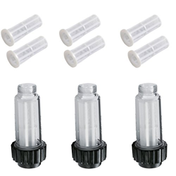 3 x filtro acqua SET 3 pezzi adatto per idropulitrici ad alta pressione della Kärcher Kränzle Nilfisk-Alto Bosch Stiehl Kingkraft mit 3/4" IG : AG 4.7 precio
