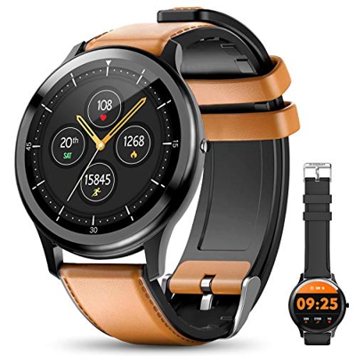 ELEGIANT Fitness Activity Tracker, Smartwatch Bluetooth 5.0 Orologio Impermeabile IP68 con 1,3'' Schermo Toccato 2 Cinturini 128MB Capacità 24 Sport p