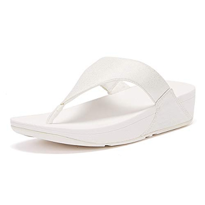 Fitflop Lulu Shimmer, Sandali Bassi Donna, Pietra, 39 EU
