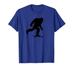 Bigfoot on Skateboard funny Skateboarding Bigfoot Maglietta características