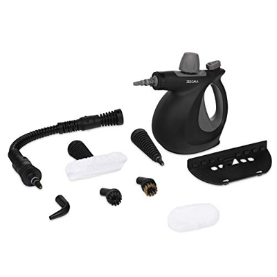 Zeegma Draden pulitore a vapore portatile leggero multiuso 4 bar con 9 accessori per rimuovere lo sporco da tessuti superfici di cucina bagno fughe, n