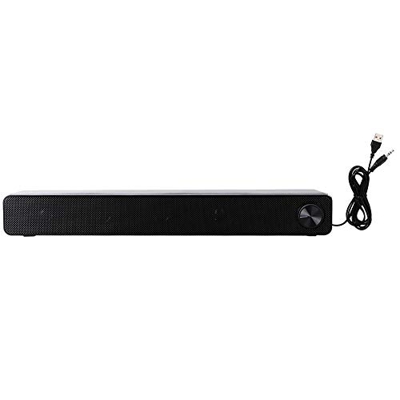 Garsent Altoparlante Soundbar, Altoparlante cablato per Computer Home Theater Sound Bar con Altoparlante Surround 3D Stereo a 360 Gradi per PC, Laptop