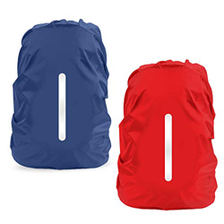 Parapioggia per Zaino, LAMA 2 Pacchi Impermeabile Outdoor Zaino Parapioggia Reflective Copri Zaino per Pioggia/Anti Polvere/Antifurto/Bicycling/Escurs precio