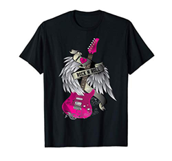 I Love Rock And Roll Guitar Angel Wings Maglietta en oferta
