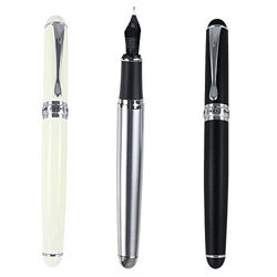 3 pezzi Jinhao X750 penna stilografica set in 3 colori 18 KGP pennino medio ufficio calligrafia inchiostro scrittura penne Colors-1 características