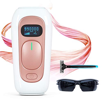 Epilatore Luce Pulsata Laser Peli Donna con Sistema di Depilazione e 5 Livelli di Energia e 2 Modalità del'uso Perfetto per Viso/Schiena/Bikini/Ascell