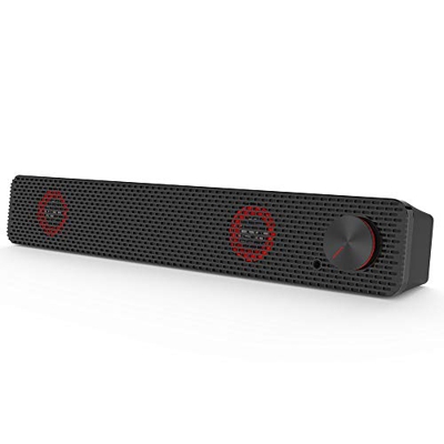 Lepeuxi Smalody Soundbar Altoparlante per PC 3.5mm Altoparlanti cablati con Cavo USB Altoparlanti alimentati USB per Computer Portatile