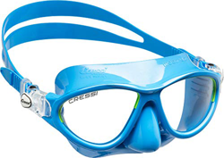 Cressi Moon Kid Mask, Maschera per attività Acquatiche Bambini, Azzurro/Lime, Taglia Unica en oferta
