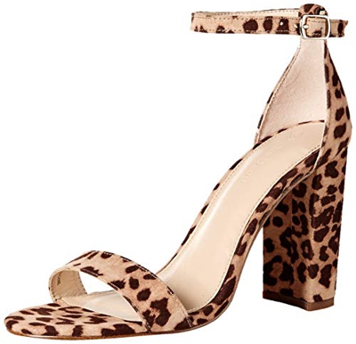 The Drop Rebecca Strappy - Sandali con tacco alto da Donna, Stampa leopardata, 38.5 EU