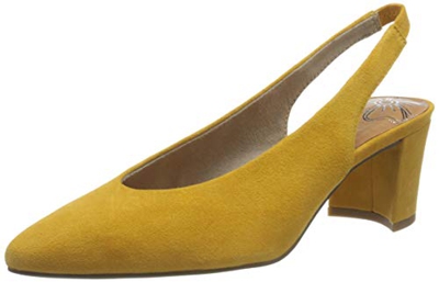 MARCO TOZZI 2-2-29605-24, Sandali con Cinturino alla Caviglia Donna, Giallo (Saffron 627), 37 EU