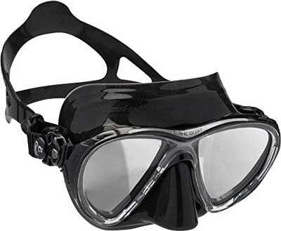 Cressi Big Eyes Evolution, Maschera Subacquea di Alta qualità Unisex – Adulto, Nero/Lenti HD, Taglia Unica