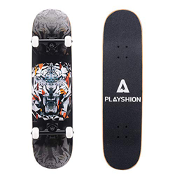 Playshion Skateboard da 31 Pollici con T-Tool per Bambini Adolescenti Adulti Principianti precio