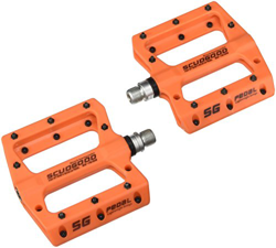 Willyn Pedali antiscivolo super leggeri, per mountain bike, cuscinetto ermetico, trekking, bici da corsa, pedali per bicicletta, con riflettore, Orang precio