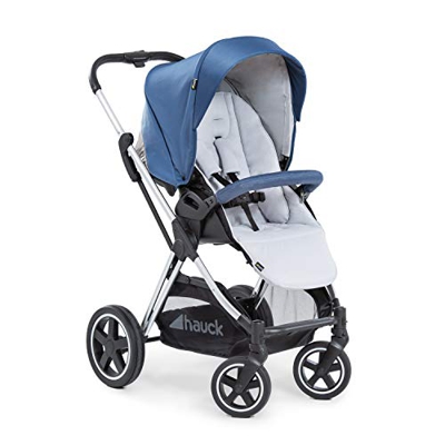 Hauck Mars Passeggino con Copri Gambe fino a 25 Kg, Reversibile, Capota Grande, Pieghevole Compatto, Compatibile con Navicella e Ovetto, Ampio Cesto A