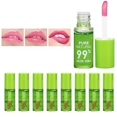 Creacom 10 Pezzi di Rossetto di Aloe Vera Gelatina di Rossetto idratante balsamo per Le Labbra Kit di Rossetto per Cambiare Colore a Temperatura Magic
