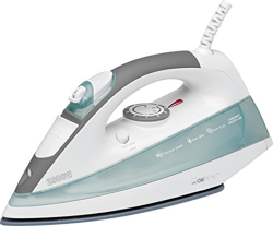 Clatronic DB 3329 K 263 132 Ferro da stiro a vapore con piastra in ceramica, 2500 W, colore: Bianco/Verde precio